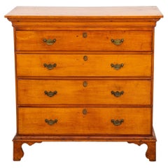 Used American Federal Period Maple Chest, Late 18th C