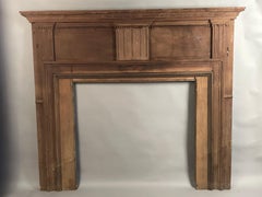 American Federal Period Walnut Fireplace Mantel