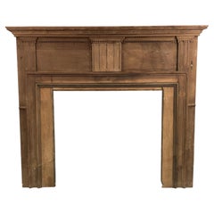 American Federal Period Walnut Fireplace Mantel
