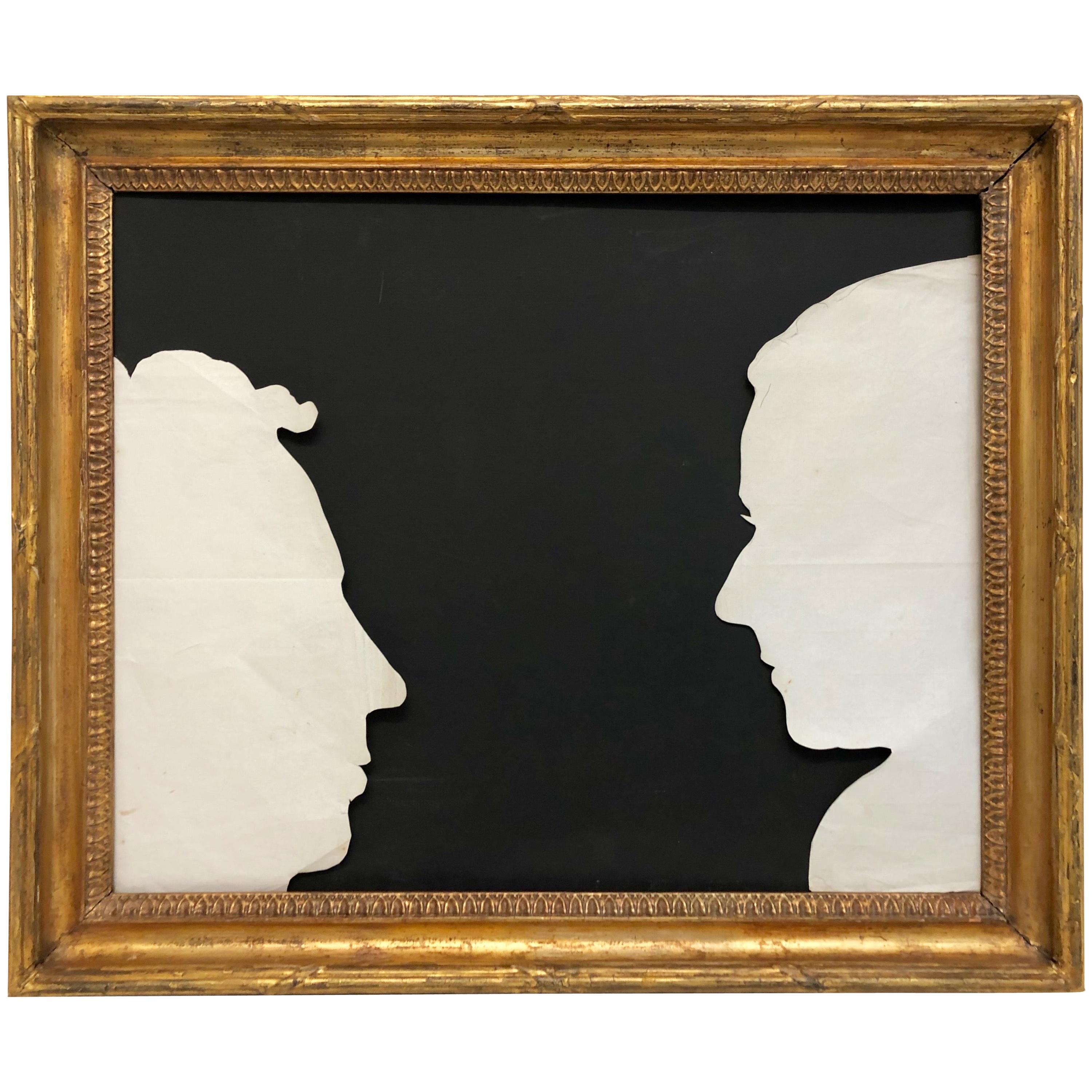 American Federal Silhouettes of Livingston Family Members