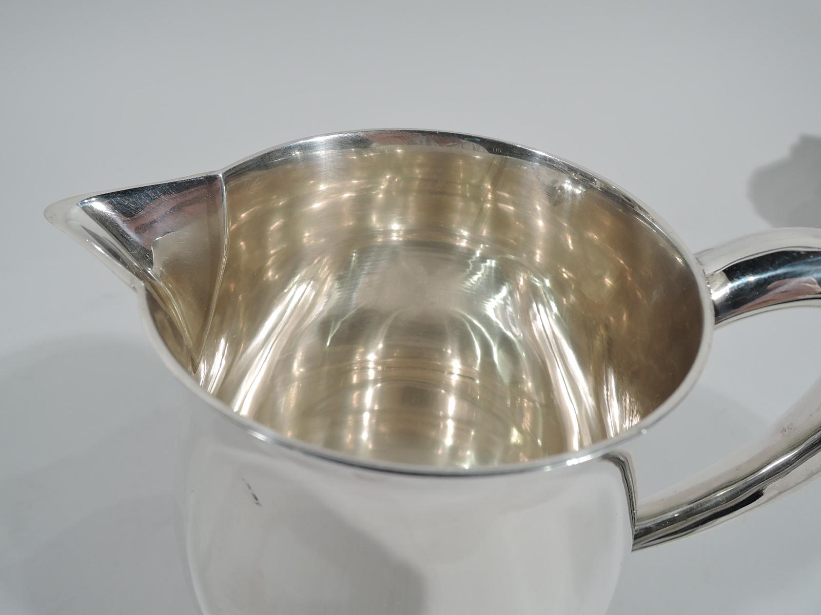 American Federal Sterling Silver Revere Water Pitcher by Gebelein In Excellent Condition In New York, NY