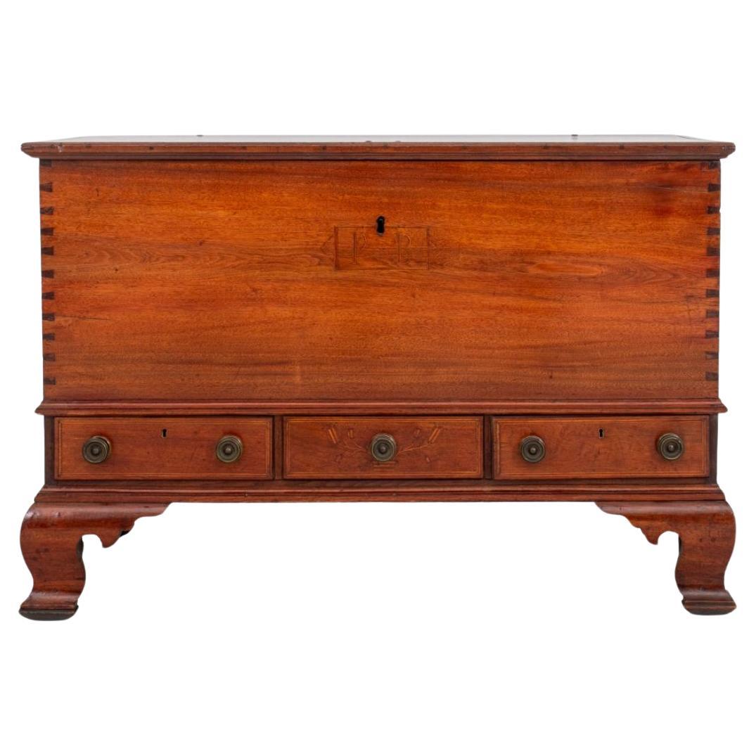 American Federal Style Blanket Chest, 19th C For Sale