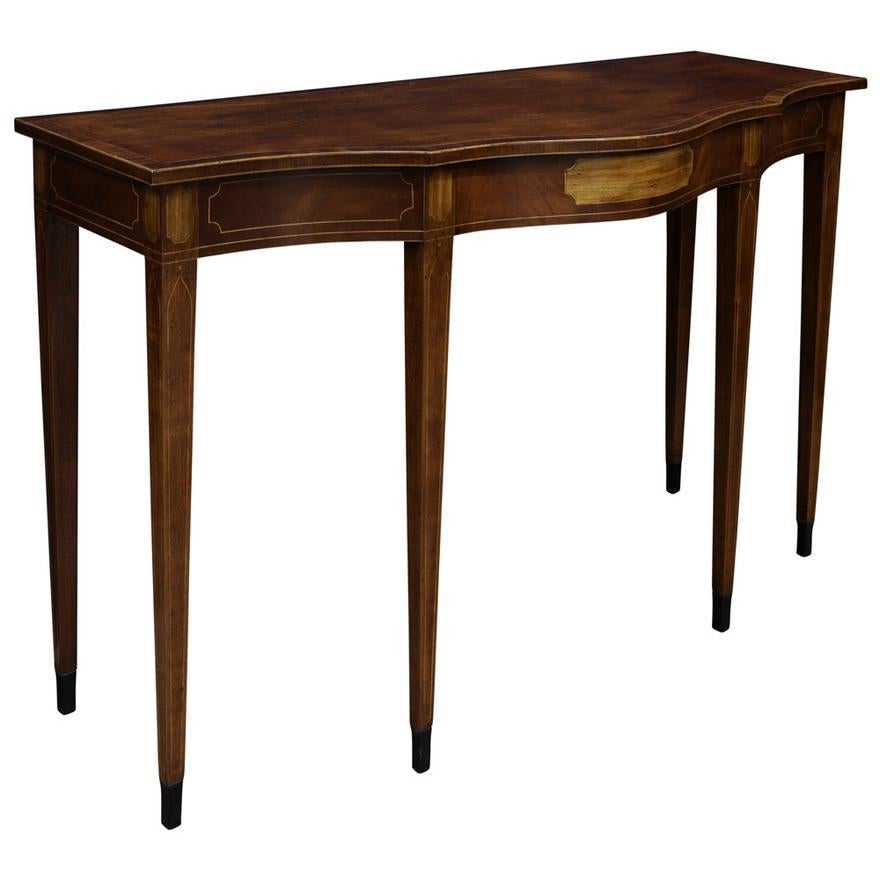 Fédéral Table de service Burton Ching de style fédéral américain en acajou et citronnier 20e siècle en vente