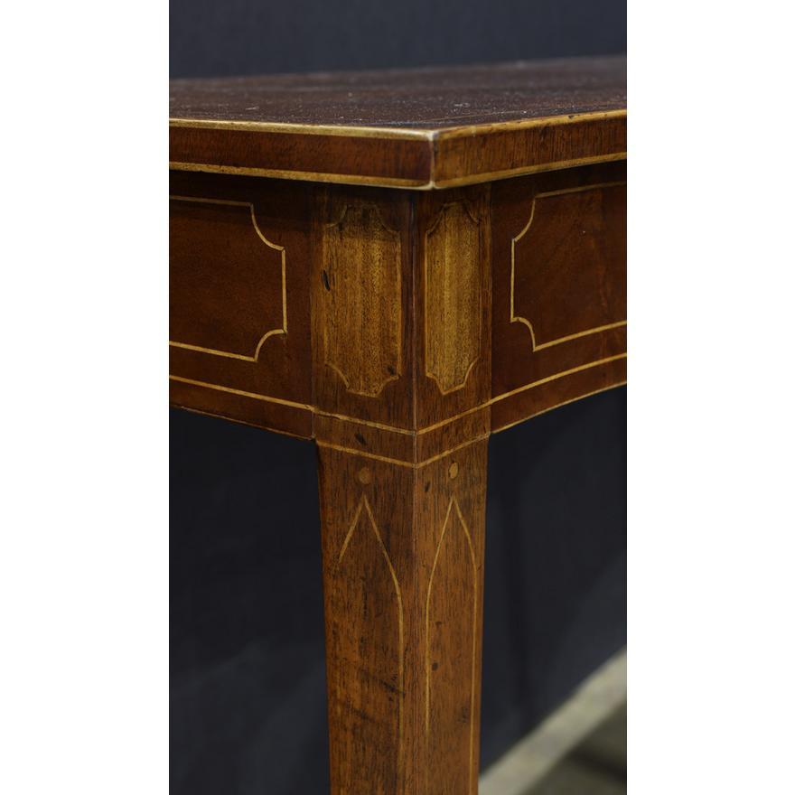 Sculpté à la main Table de service Burton Ching de style fédéral américain en acajou et citronnier 20e siècle en vente