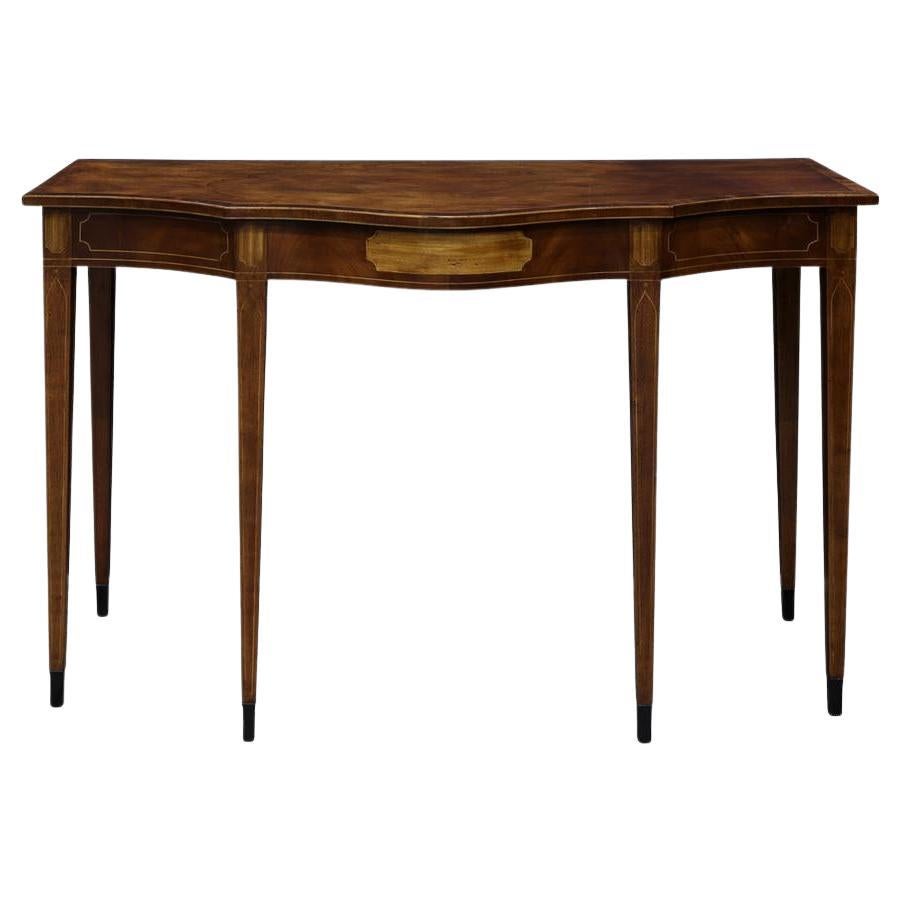 Table de service Burton Ching de style fédéral américain en acajou et citronnier 20e siècle en vente