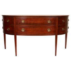 American Federal Style Mahogany Demilune Sideboard