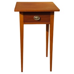 American Federal Style Mahogany Single Drawer Side Table