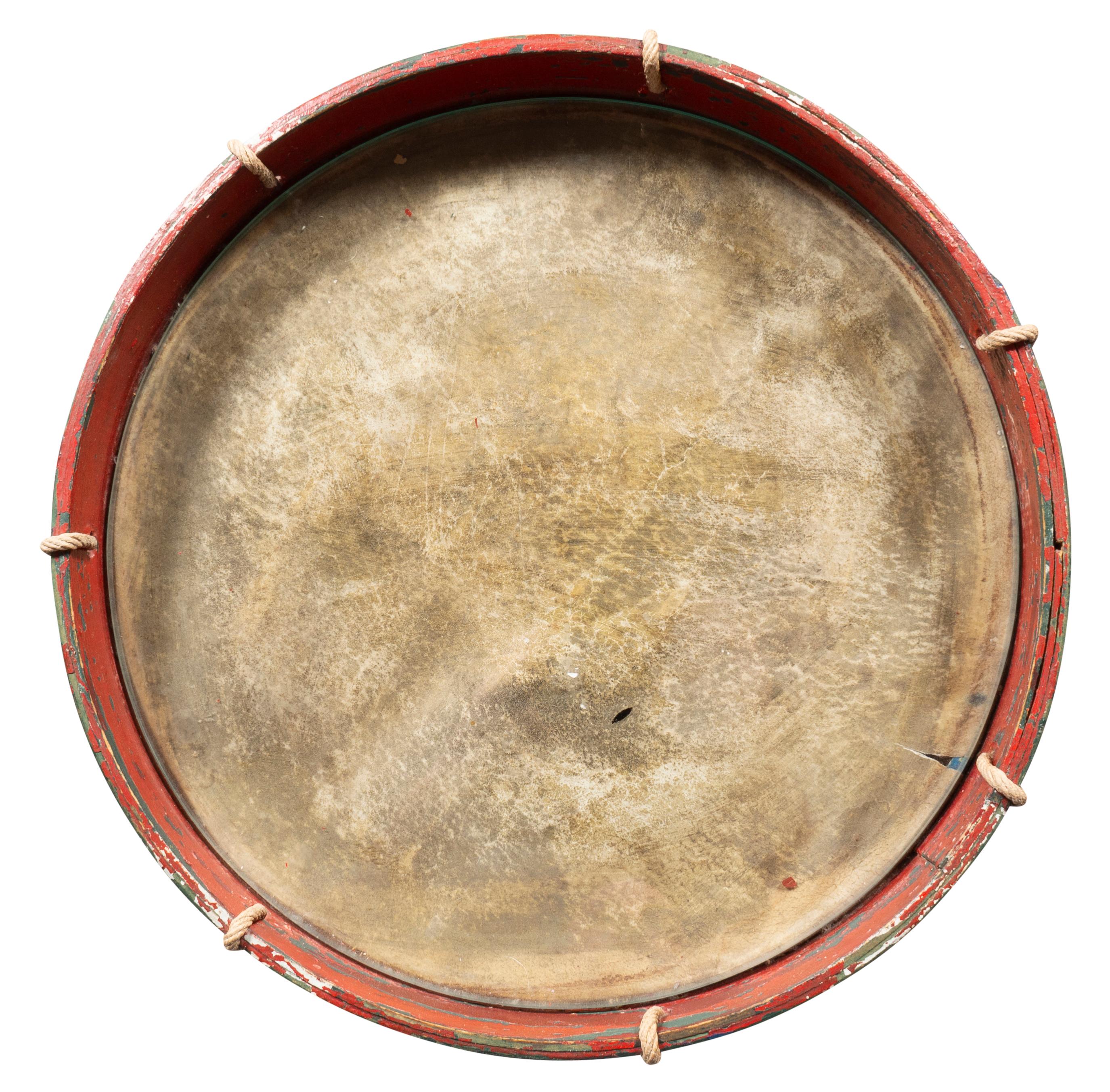 American Federal Style Military Drum In Fair Condition For Sale In Essex, MA