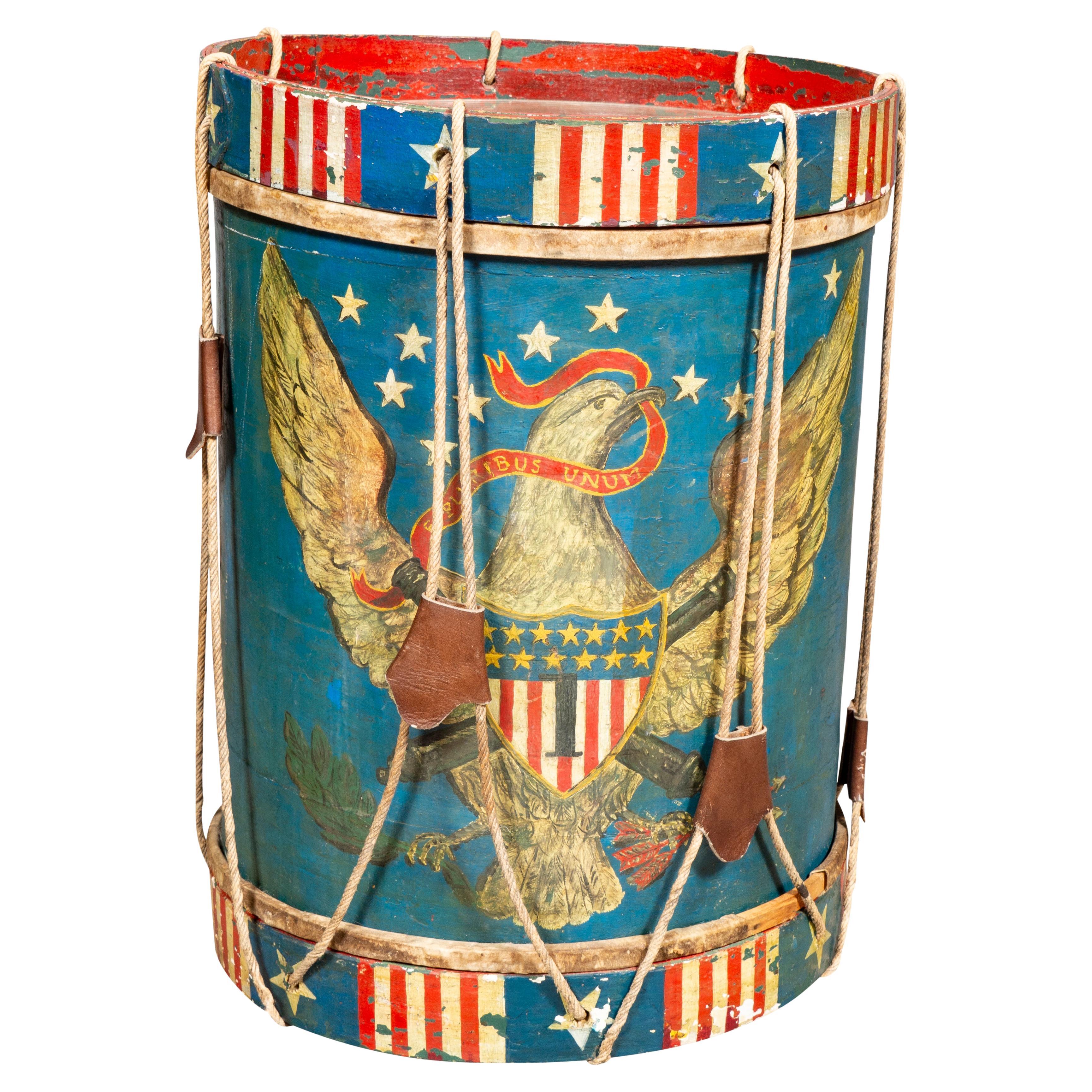 American Federal Style Military Drum For Sale