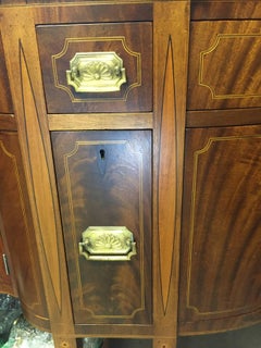 American Federal Style Sideboard in Mahogany with Inlay
