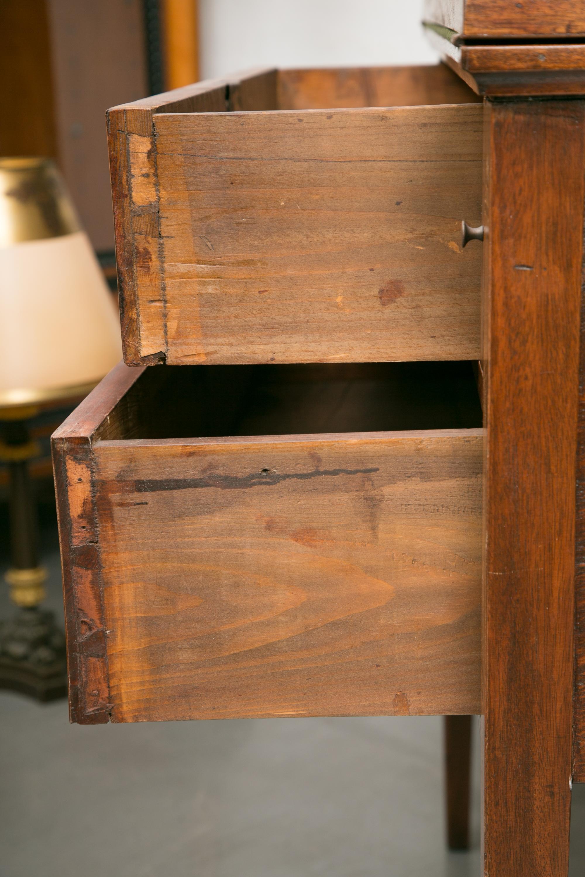 Inlay American Federal Writing Desk with Tambour Doors