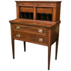 American Federal Writing Desk with Tambour Doors