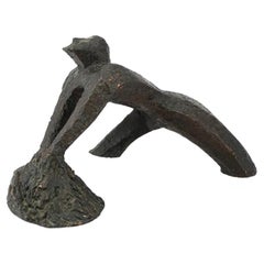 American Figural Man Sculpture After Larry Mohr