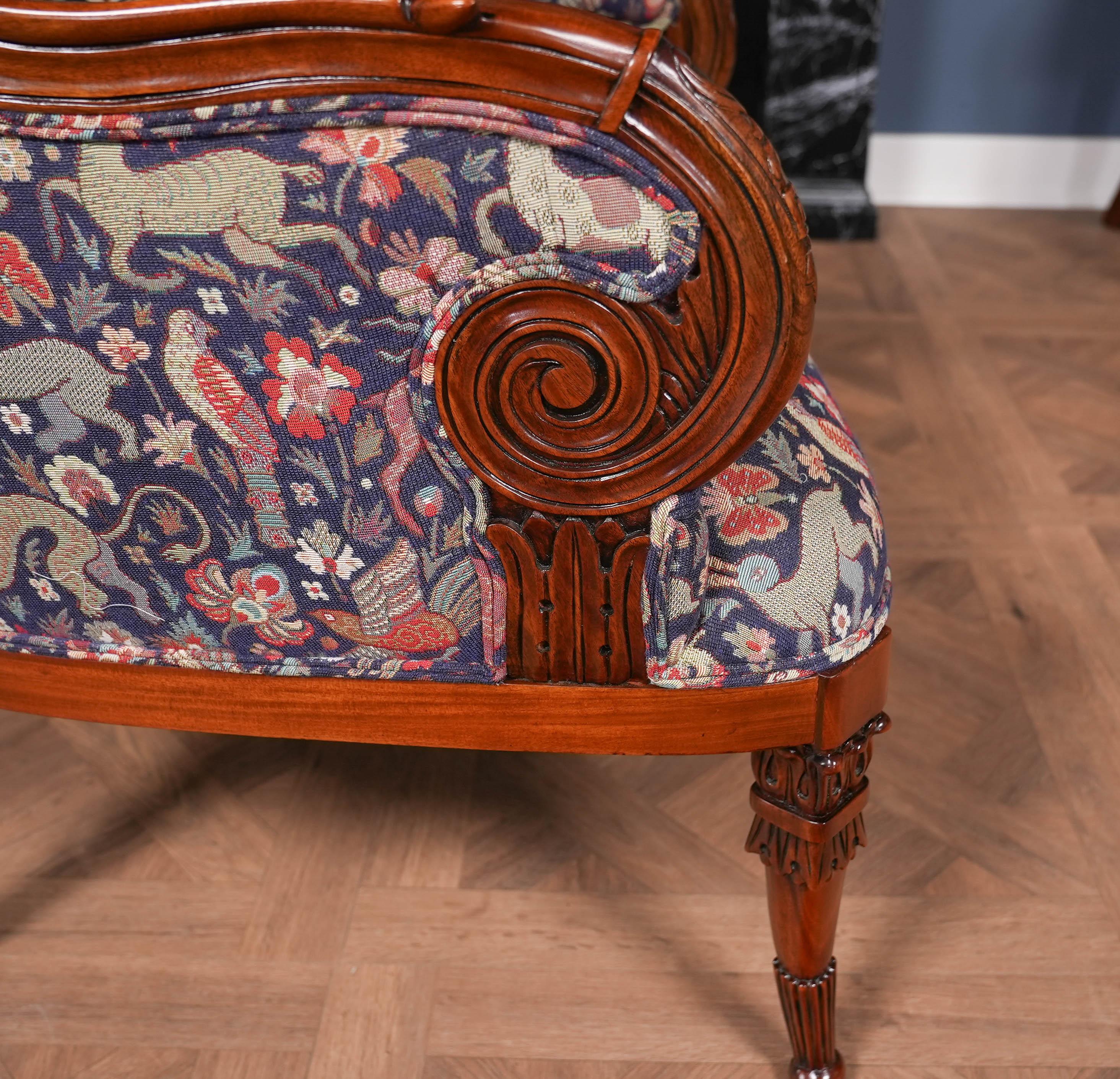 American Fireside Chair and Ottoman For Sale 3