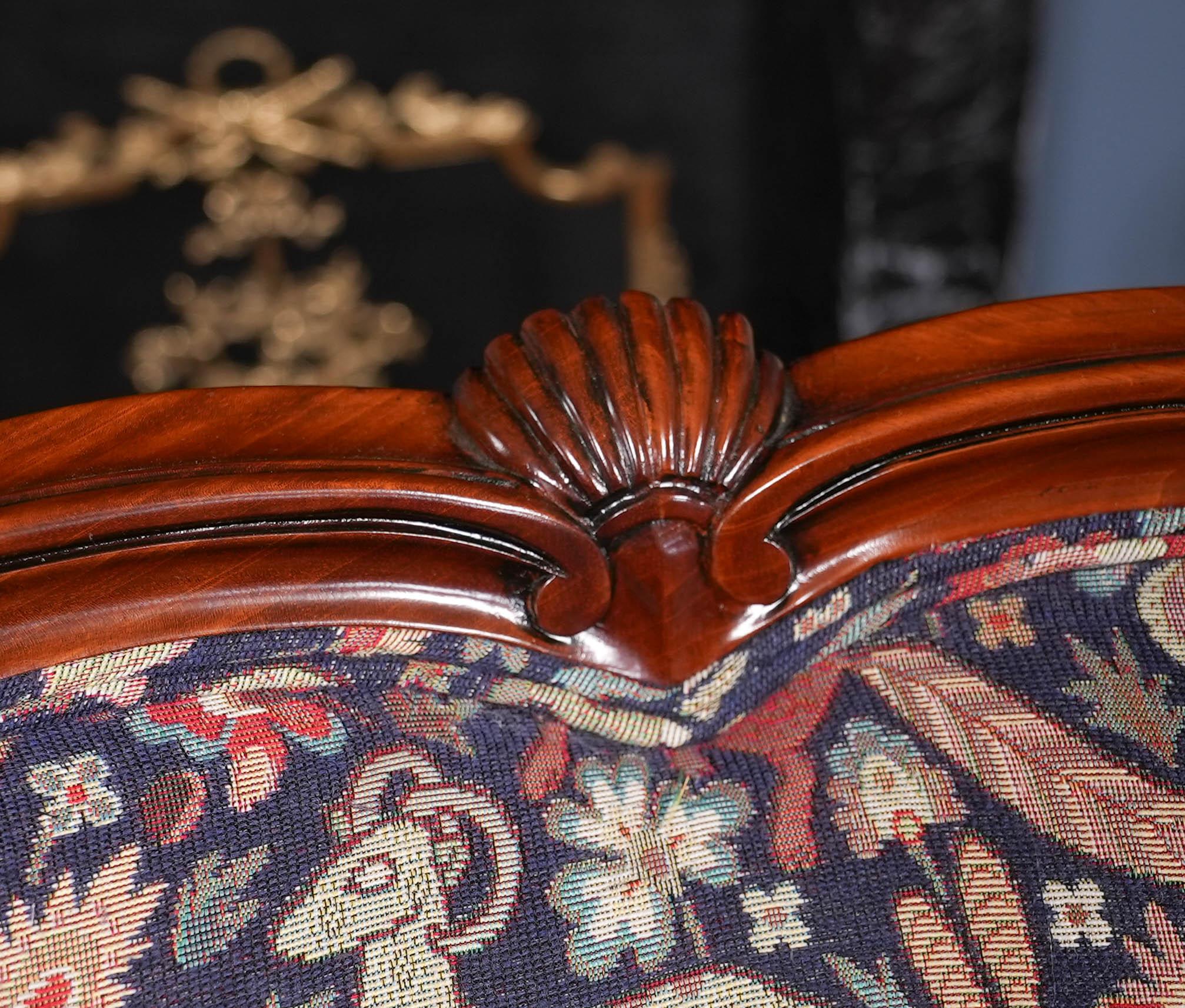 American Fireside Chair and Ottoman For Sale 5