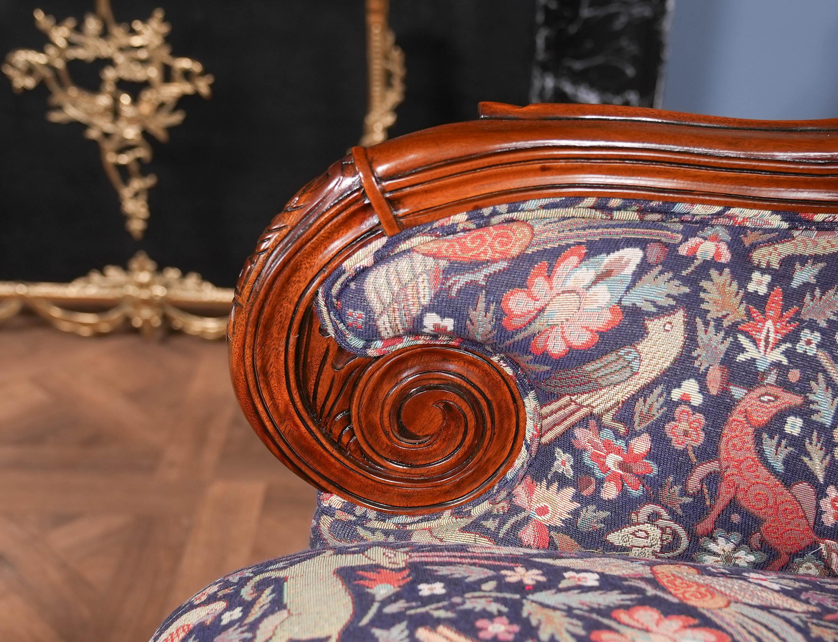 American Fireside Chair and Ottoman For Sale 12