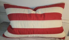 Coussin en laine double face aux couleurs du drapeau américain