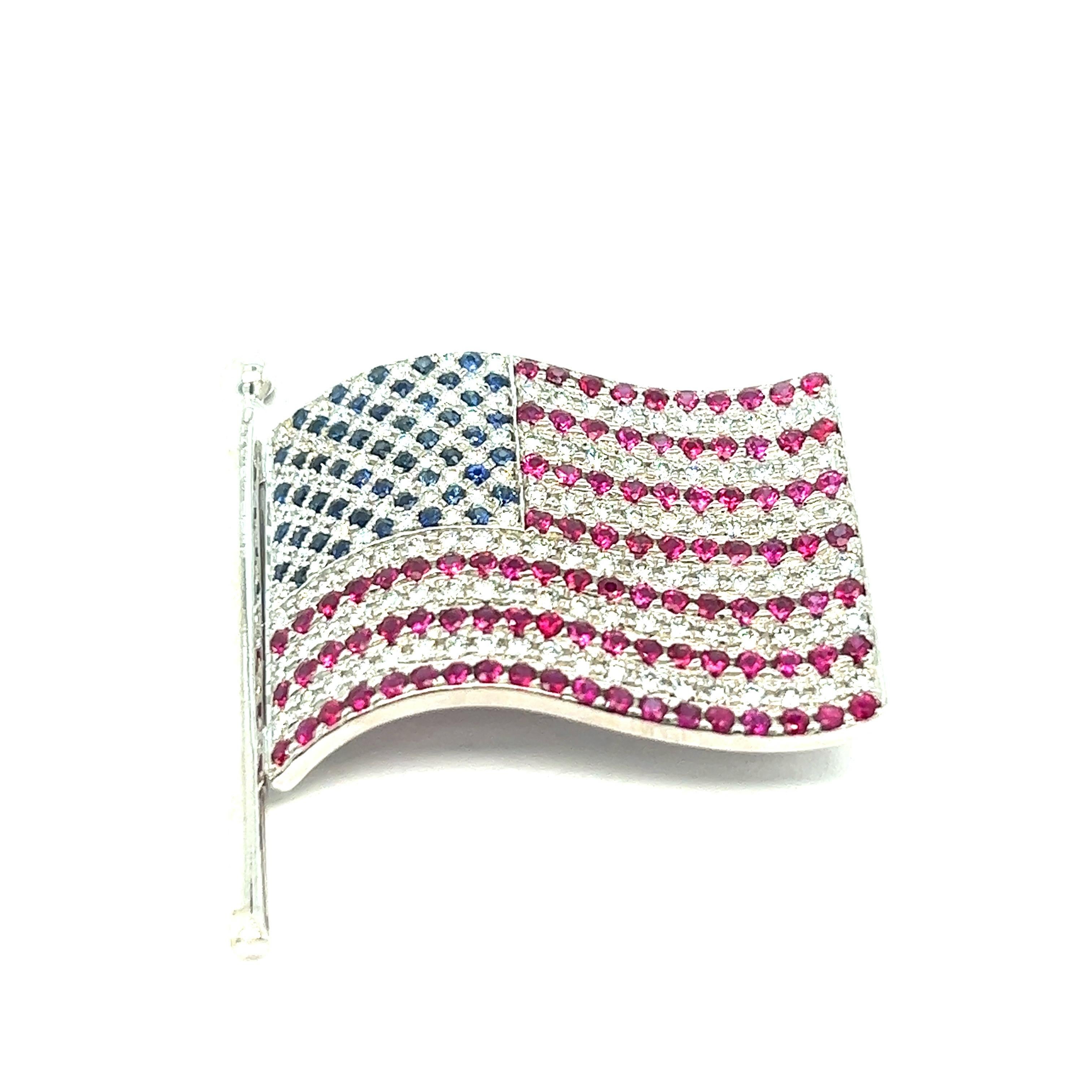 american flag brooch