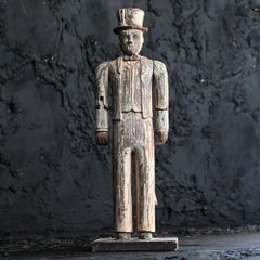 American Folk Art Articulated Uncle Sam Figure