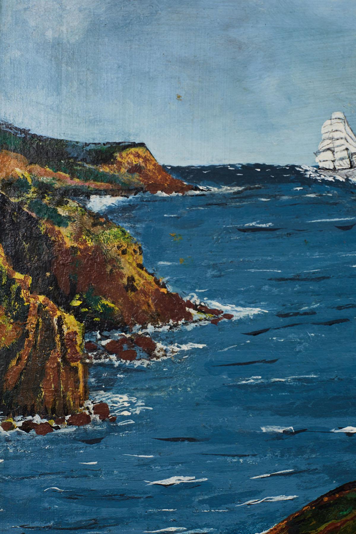 American Folk Art Cape Cod Painting of Lighthouse 4