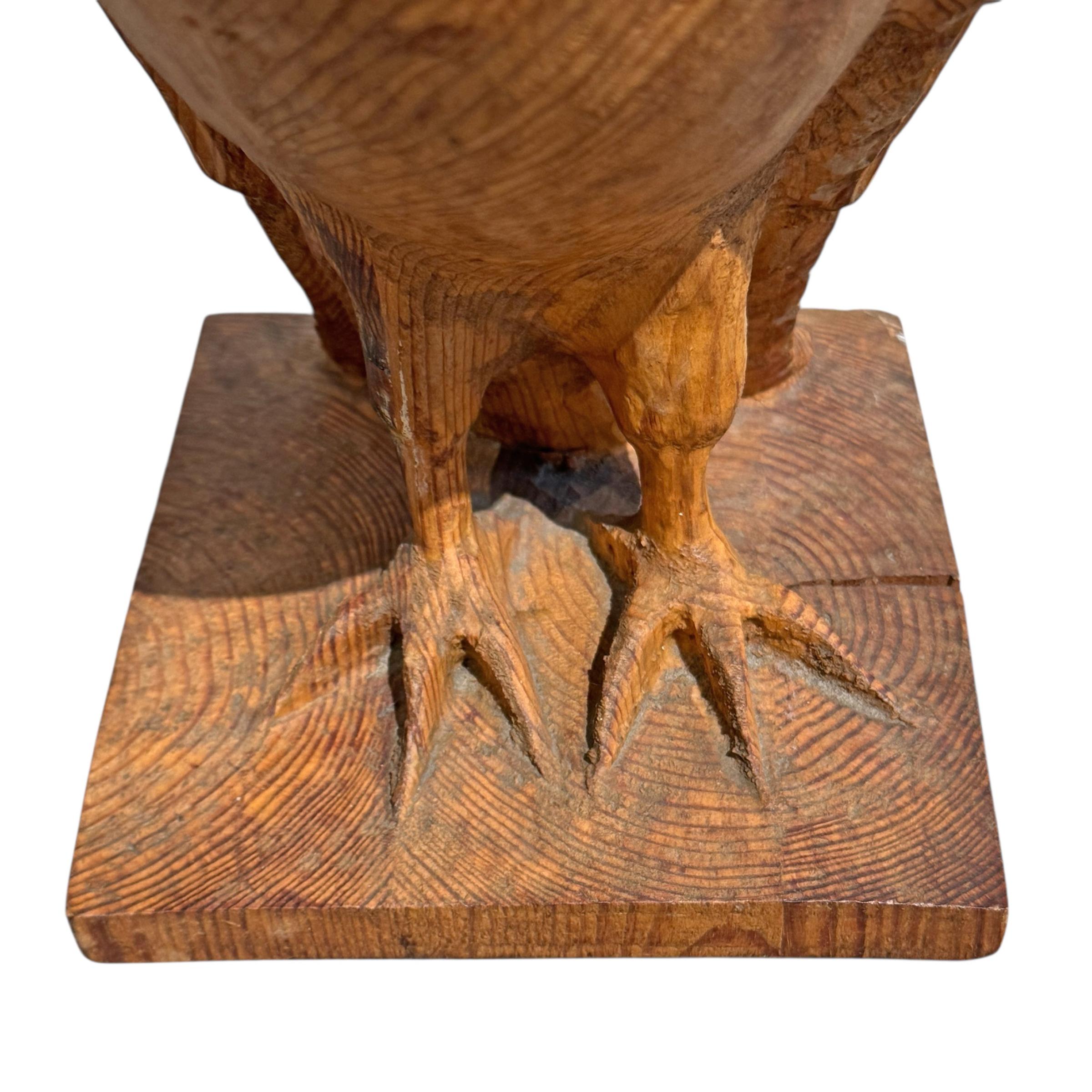 American Folk Art Carved Pine Eagle For Sale 7