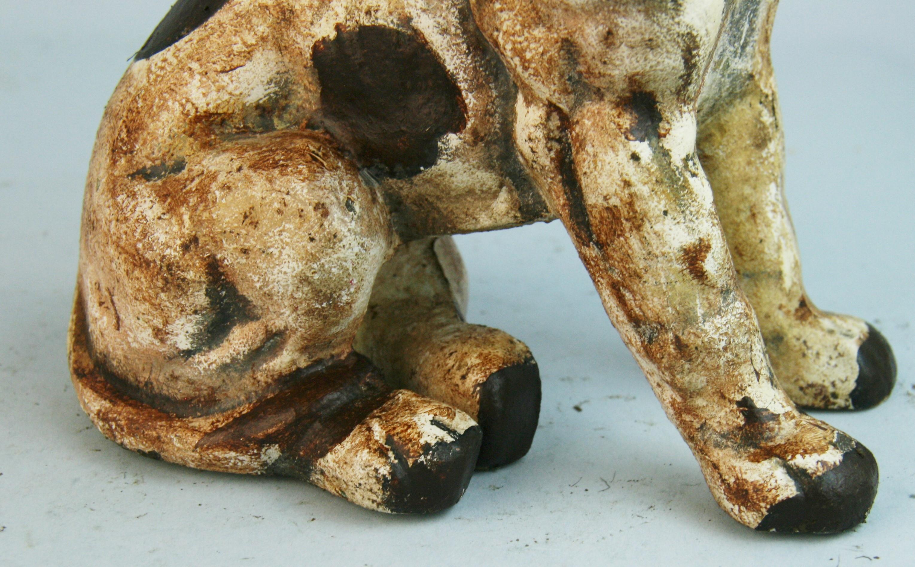 American Folk Art Cast Iron Beagle Dog Sculpture/Door Stop 3