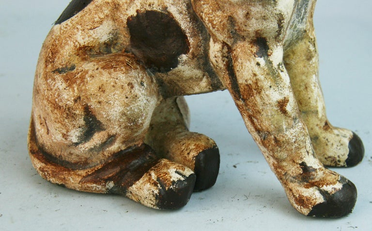 American Folk Art Cast Iron Beagle Dog Sculpture/Door Stop For Sale 6