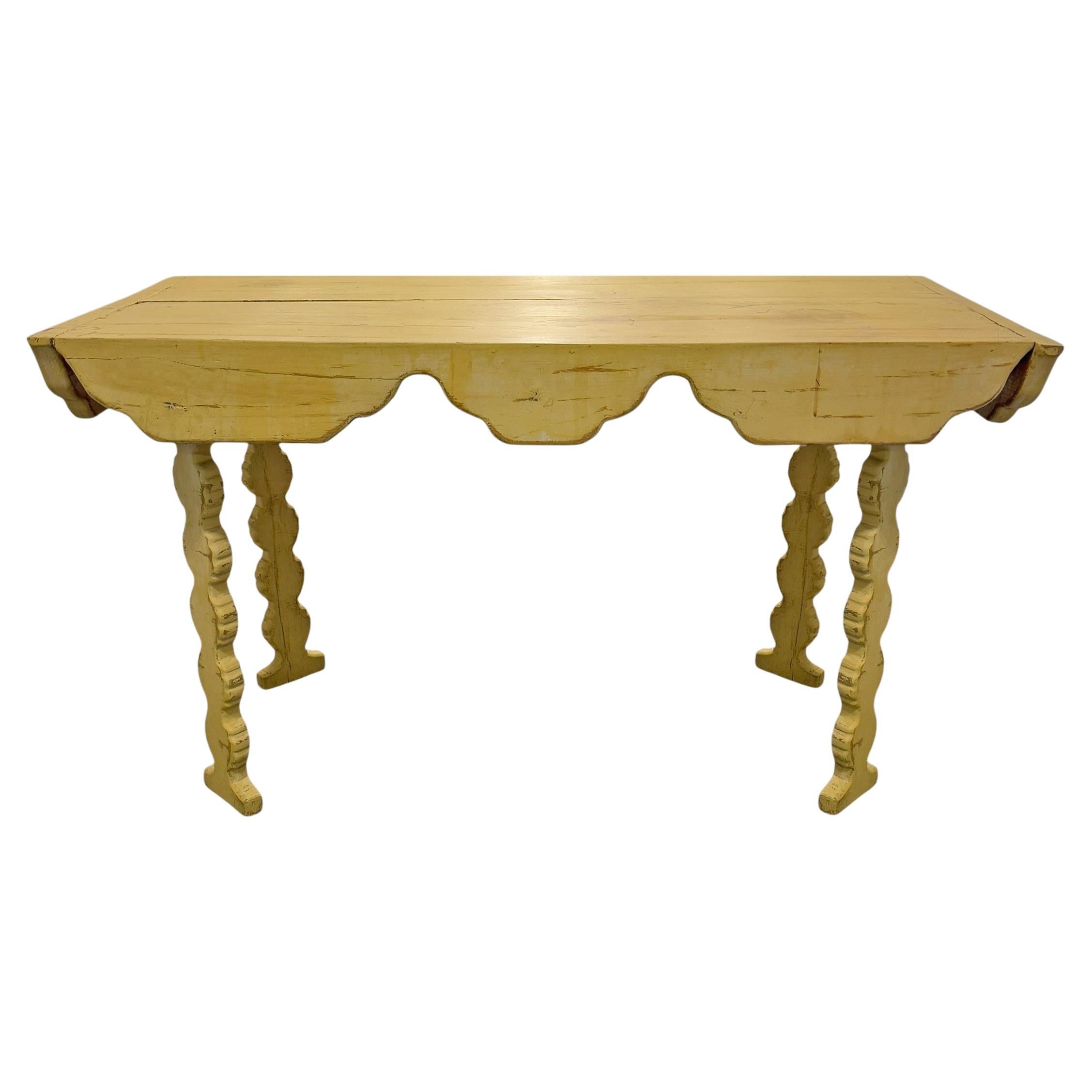American Folk Art Console Table