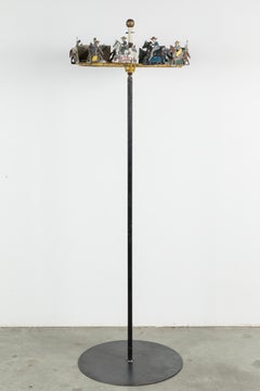 Arte Popular Americano Vaquero y Caballo Remolino