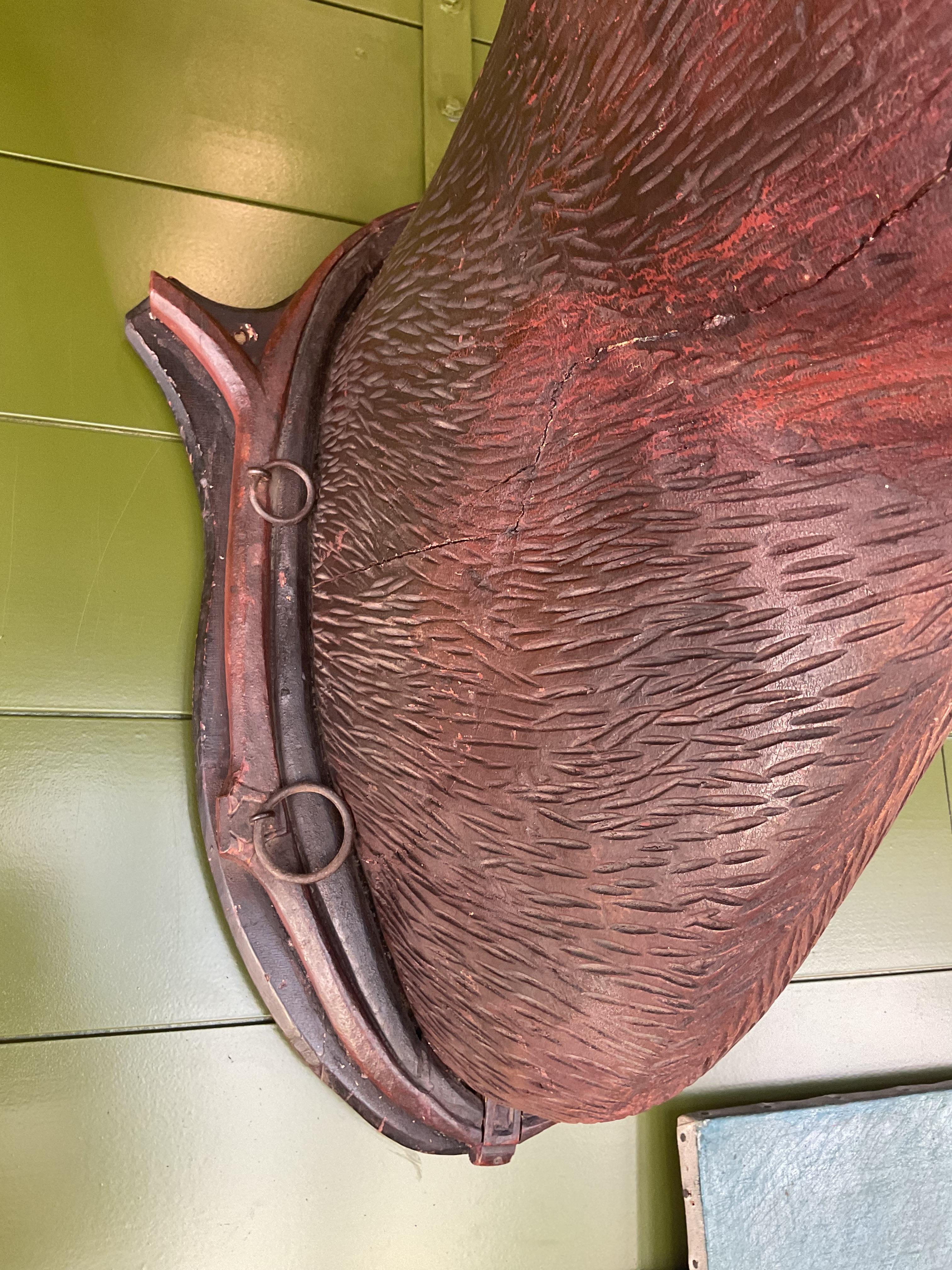 Late 19th Century American Folk Art Elk Head For Sale