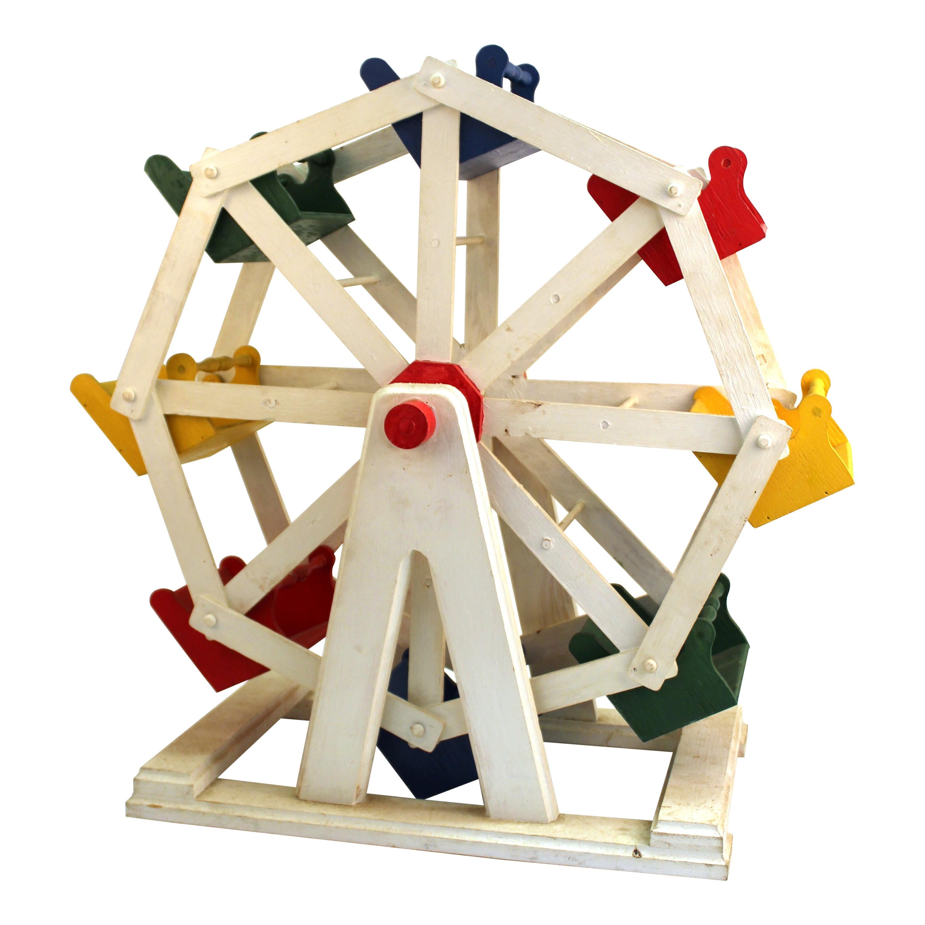 American Folk Art Ferris Wheel Model