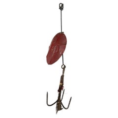 American Folk Art Fishing Lure Trade Sign