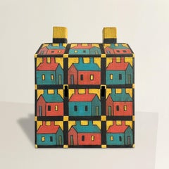American Folk Art House Sculpture