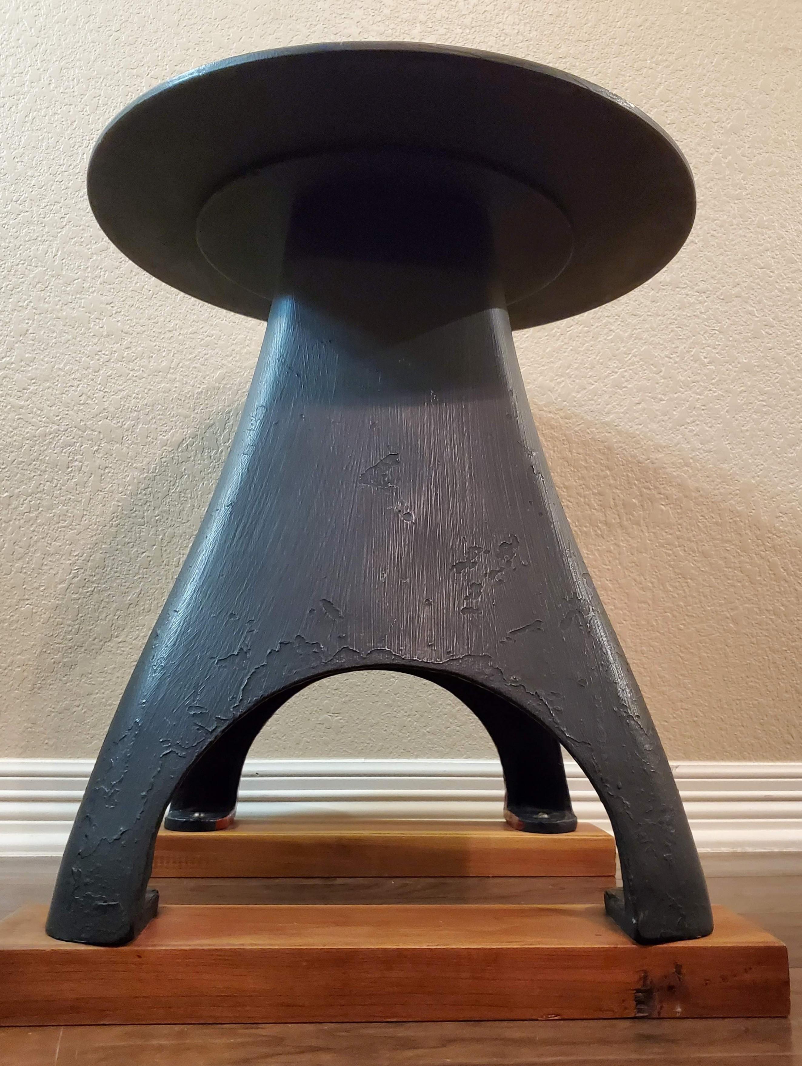 American Folk Art Industrial Iron Anvil Stand  For Sale 6