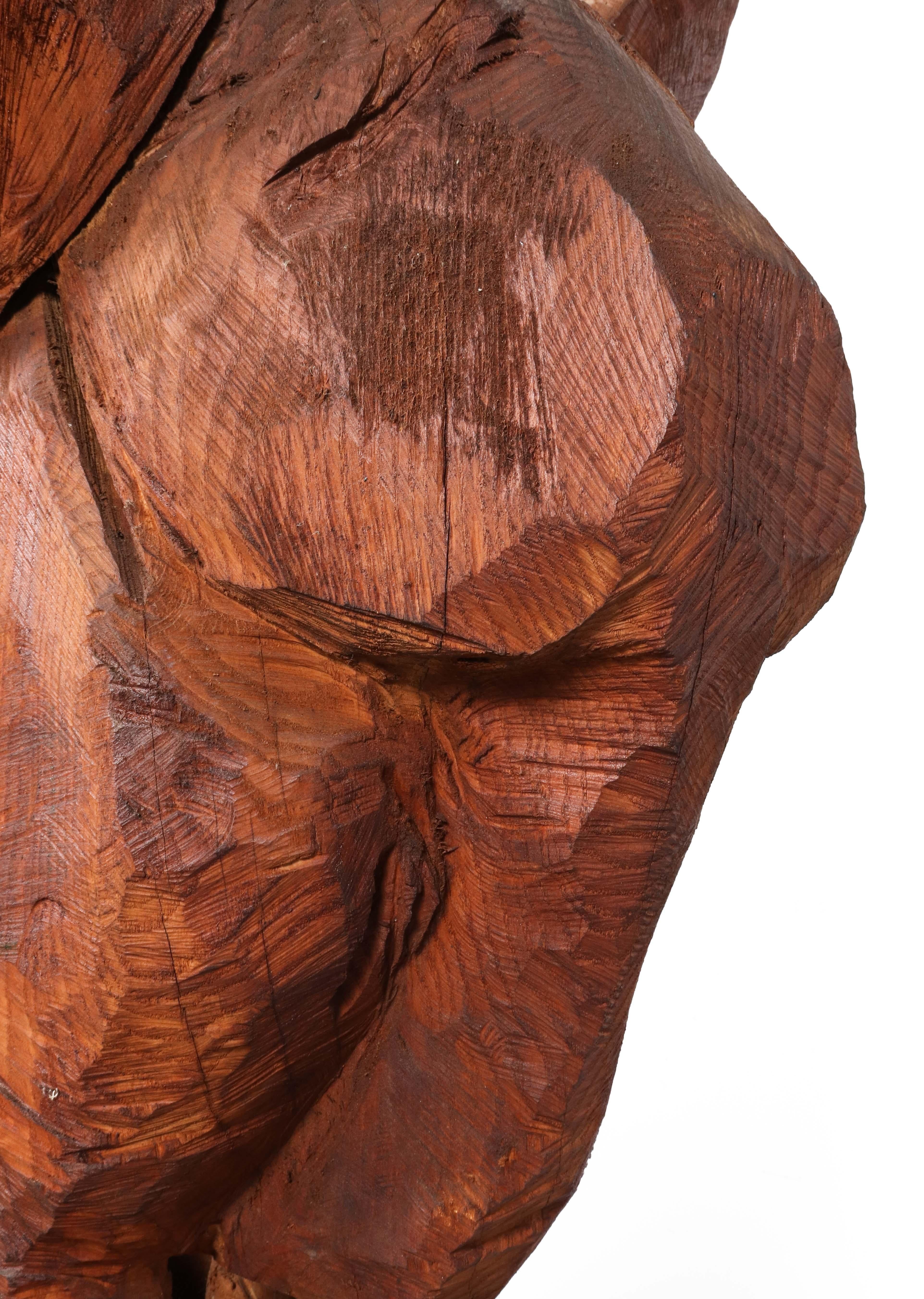 American Folk Art Large Carved Wood Elephant or Donkey For Sale 2