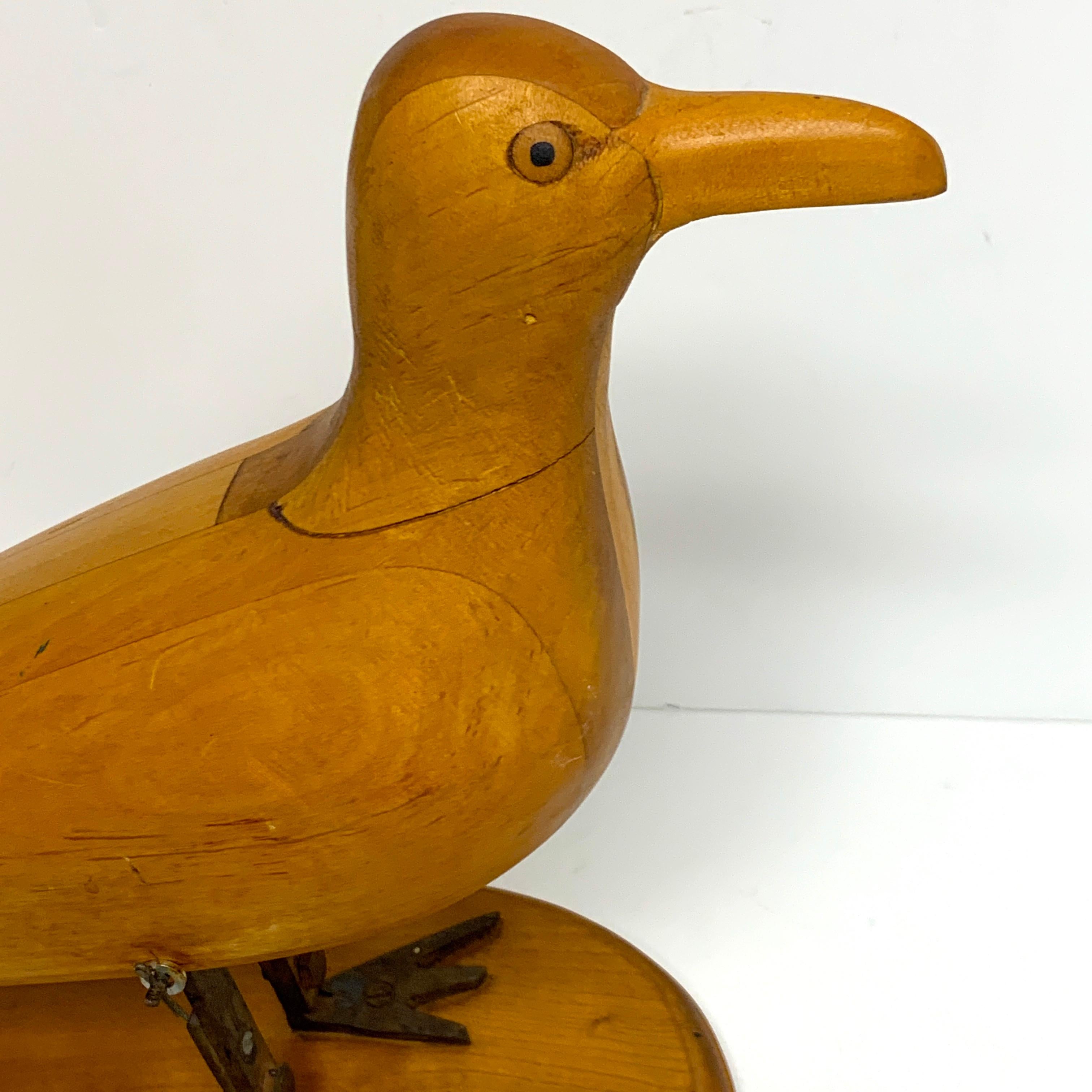 American Folk Art Mechanical Seagull Sculpture 10