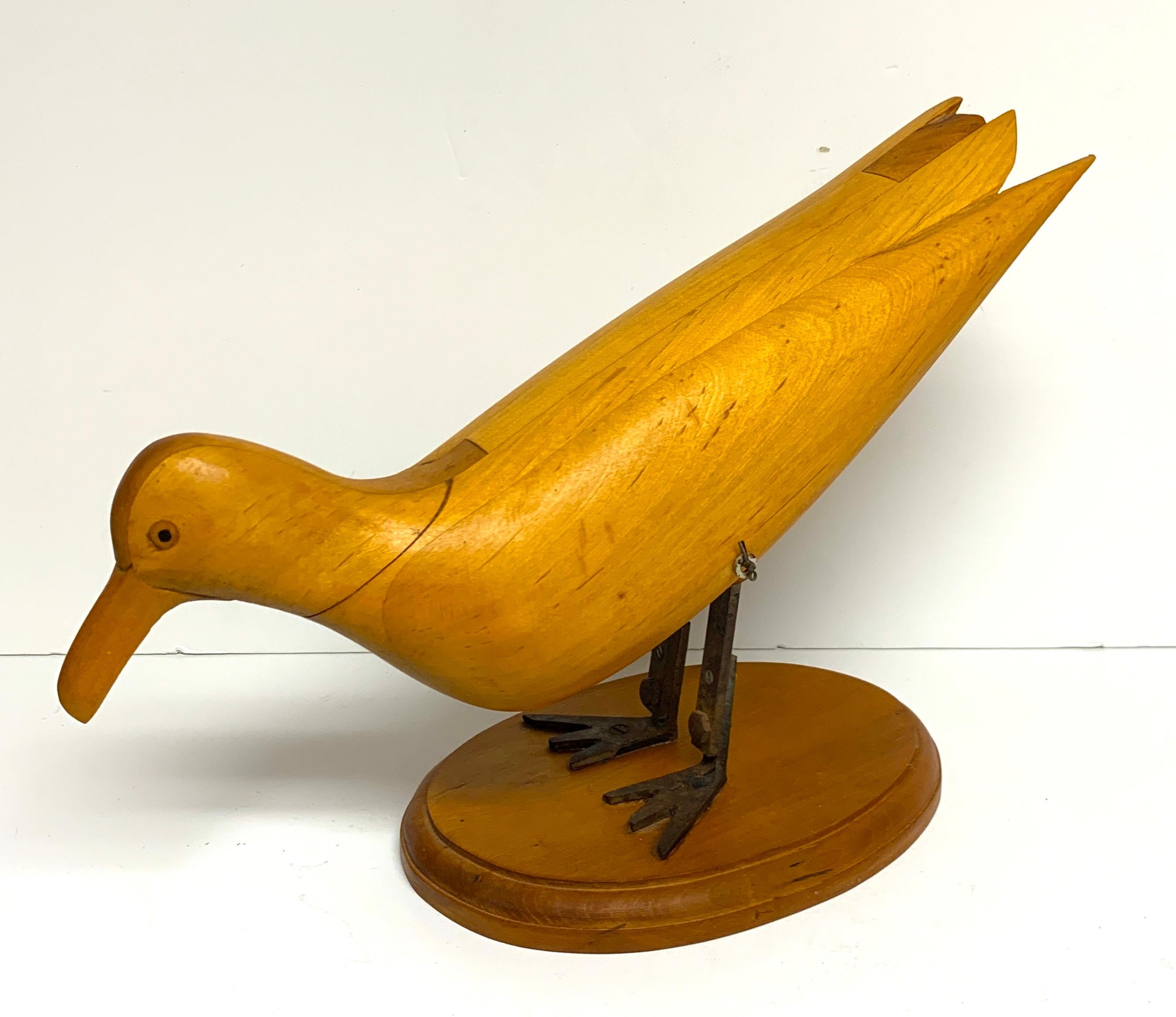20th Century American Folk Art Mechanical Seagull Sculpture