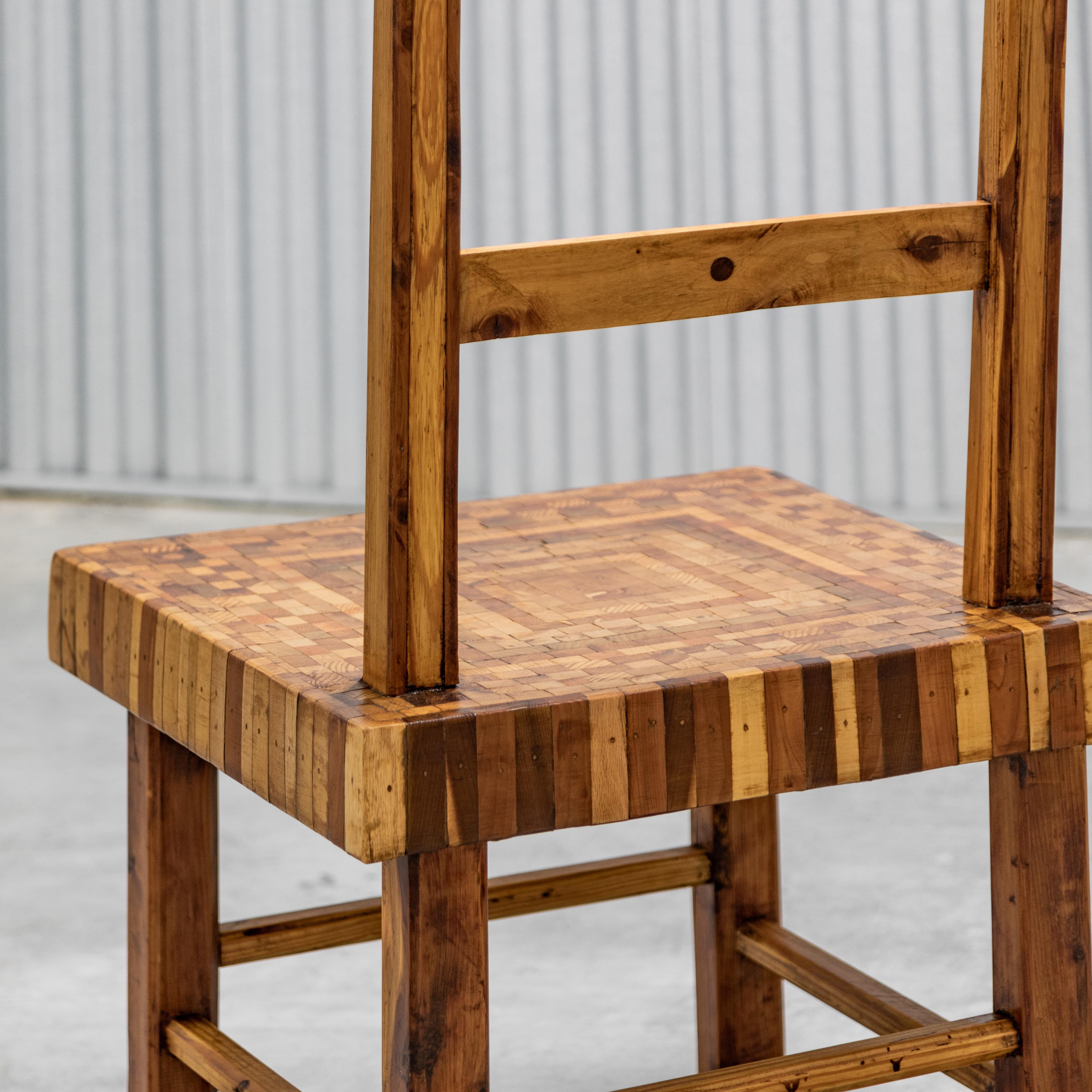 American Folk Art Parquet Chairs For Sale 9