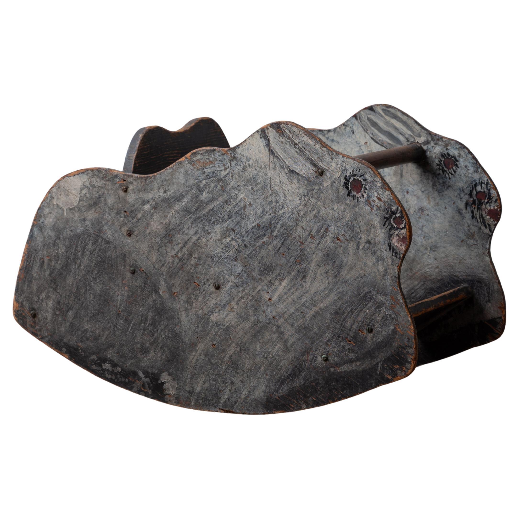 Bunny à bascule d'art populaire américain, vers 1920