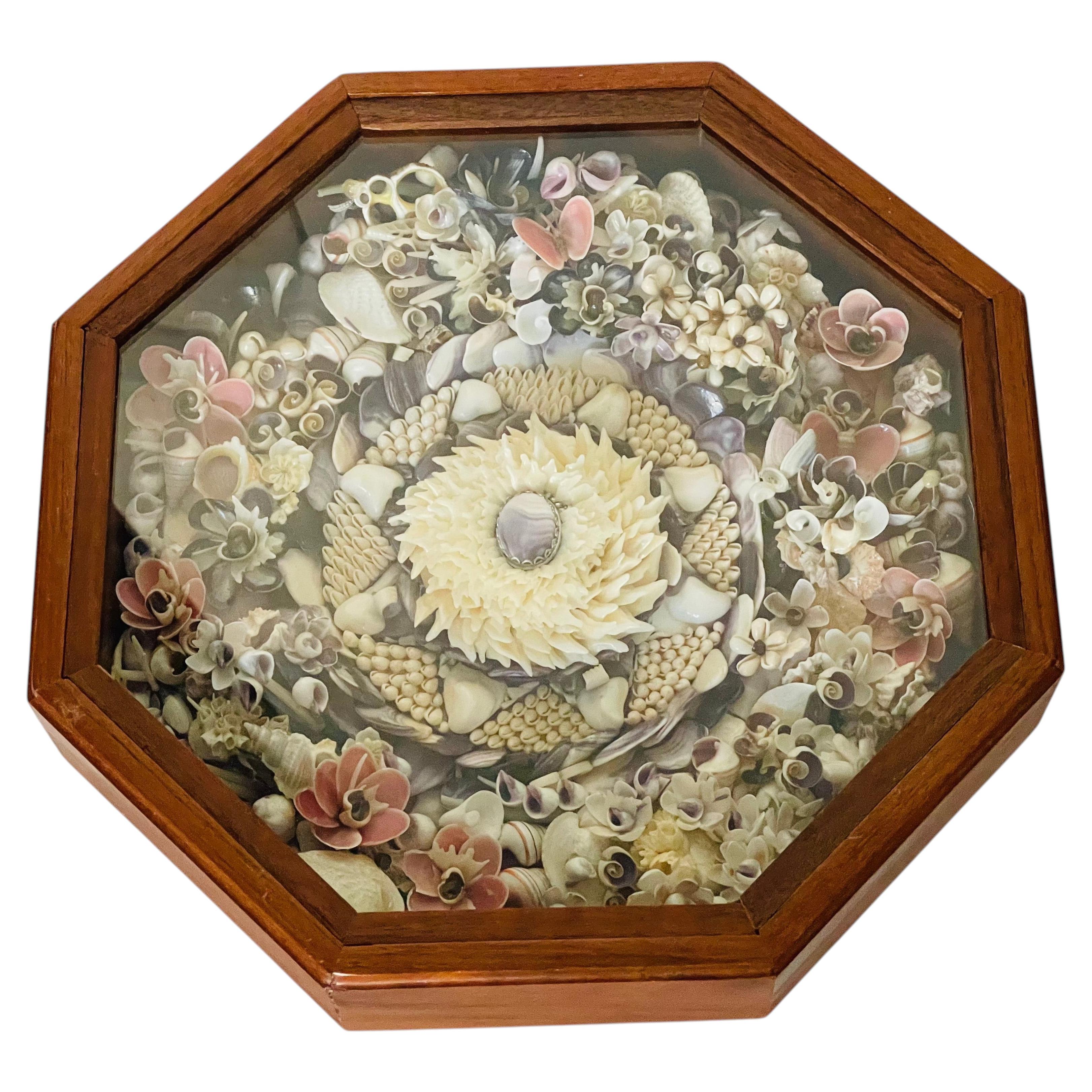American Folk Art Sea Shell Sailors Valentines