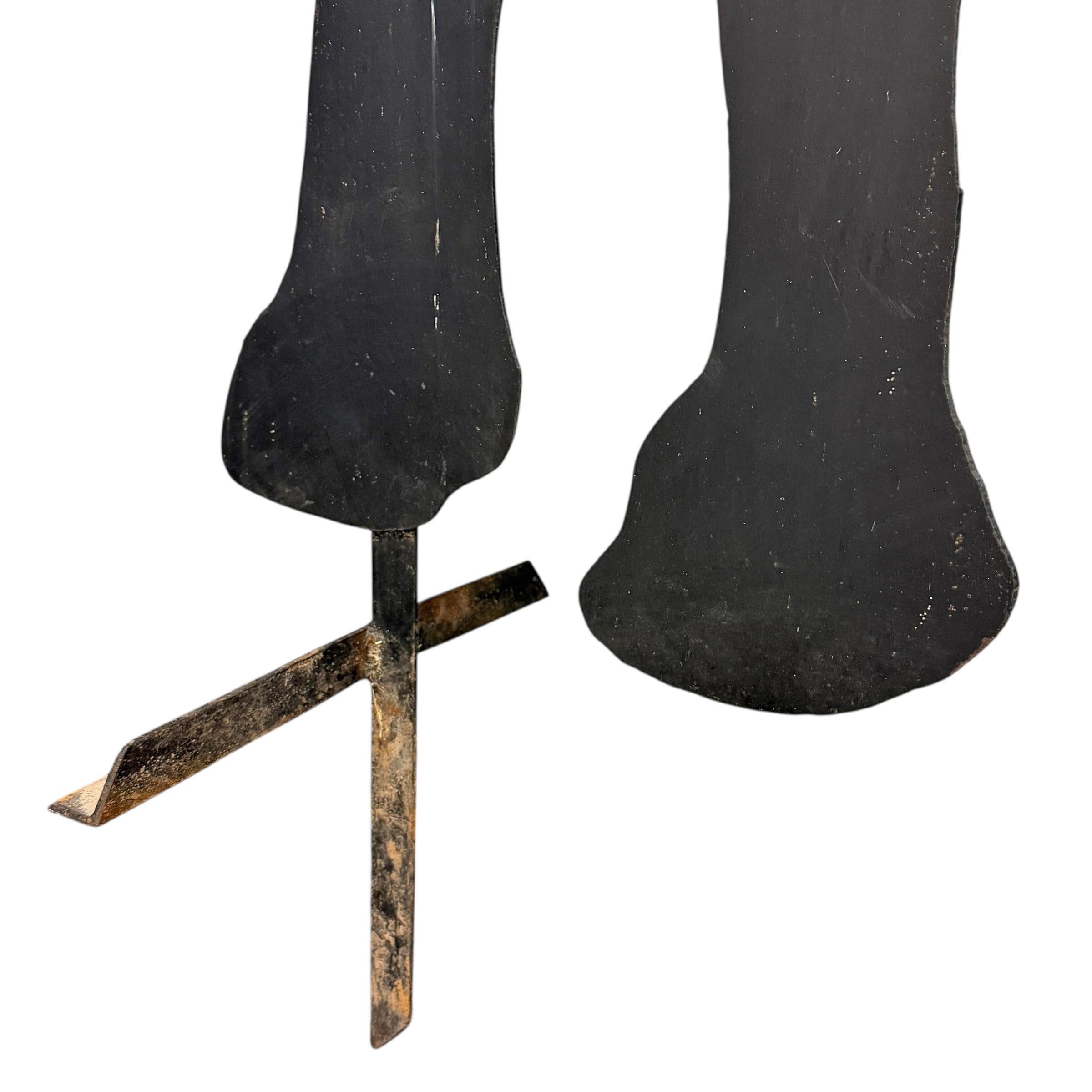 Art populaire américain Cheval de trait en acier découpé pour le jardin en vente 5