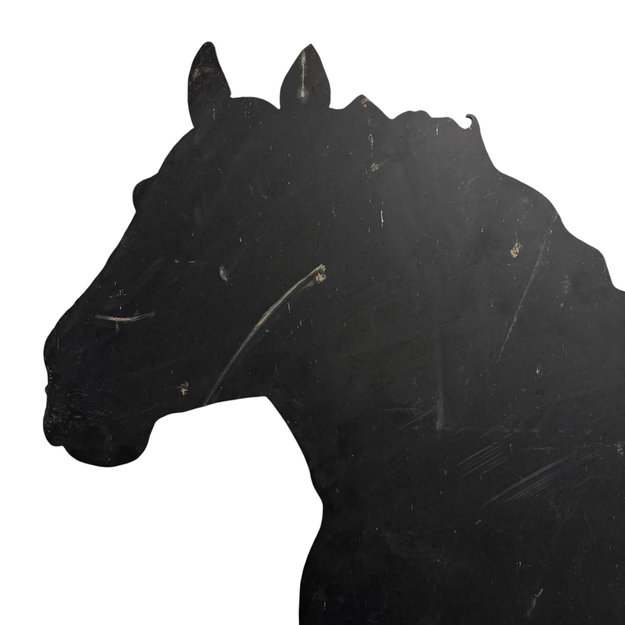 Art populaire américain Cheval de trait en acier découpé pour le jardin Bon état - En vente à Chicago, IL