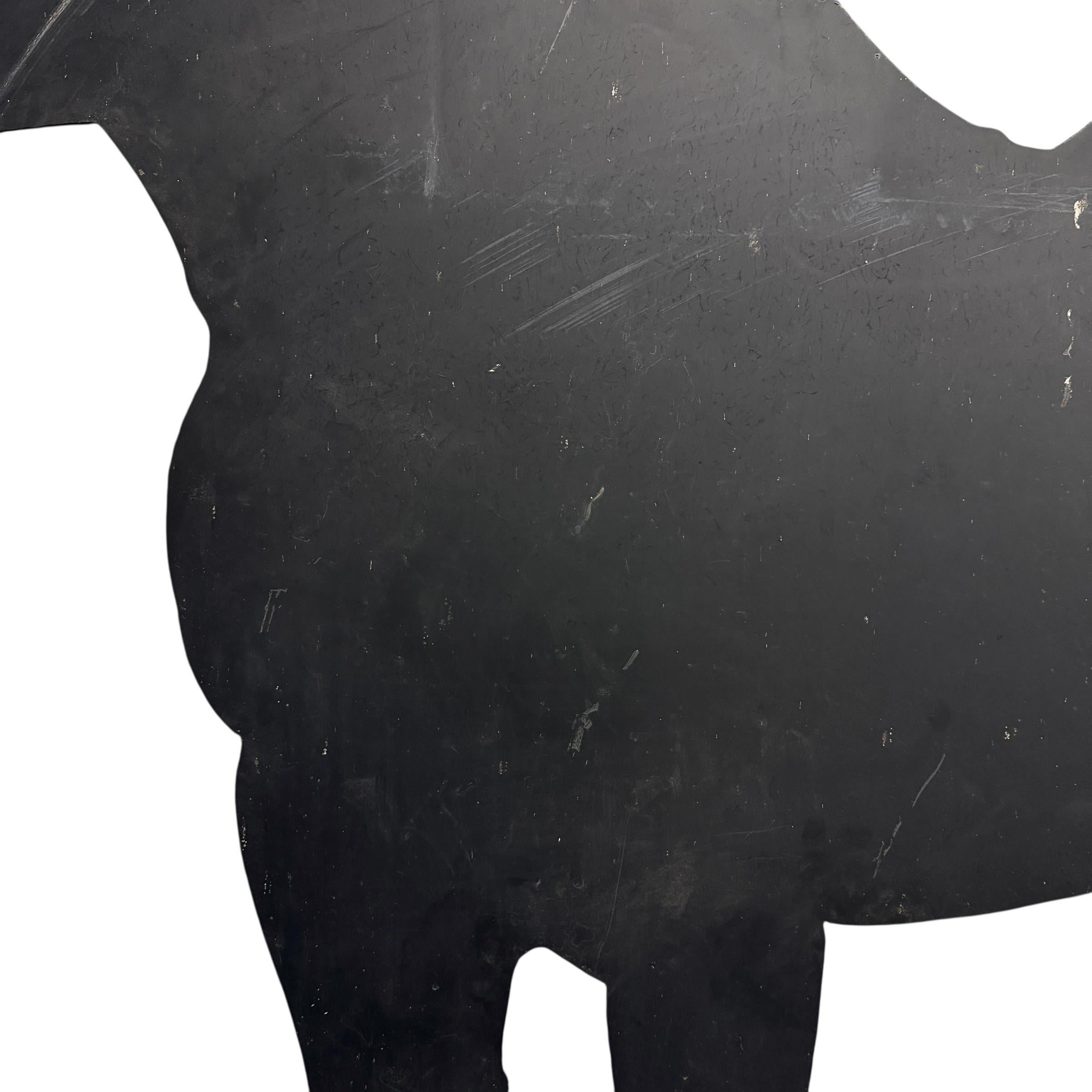 20ième siècle Art populaire américain Cheval de trait en acier découpé pour le jardin en vente