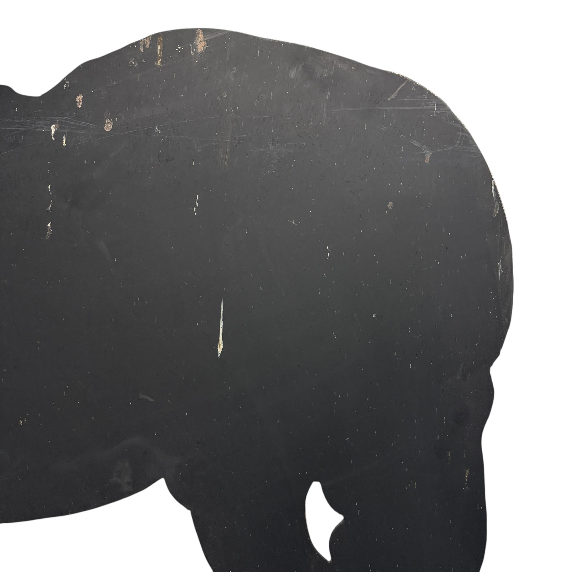 Art populaire américain Cheval de trait en acier découpé pour le jardin en vente 1