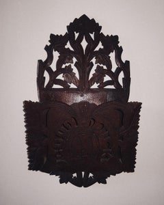 American Folk Tramp Art Wall Pocket