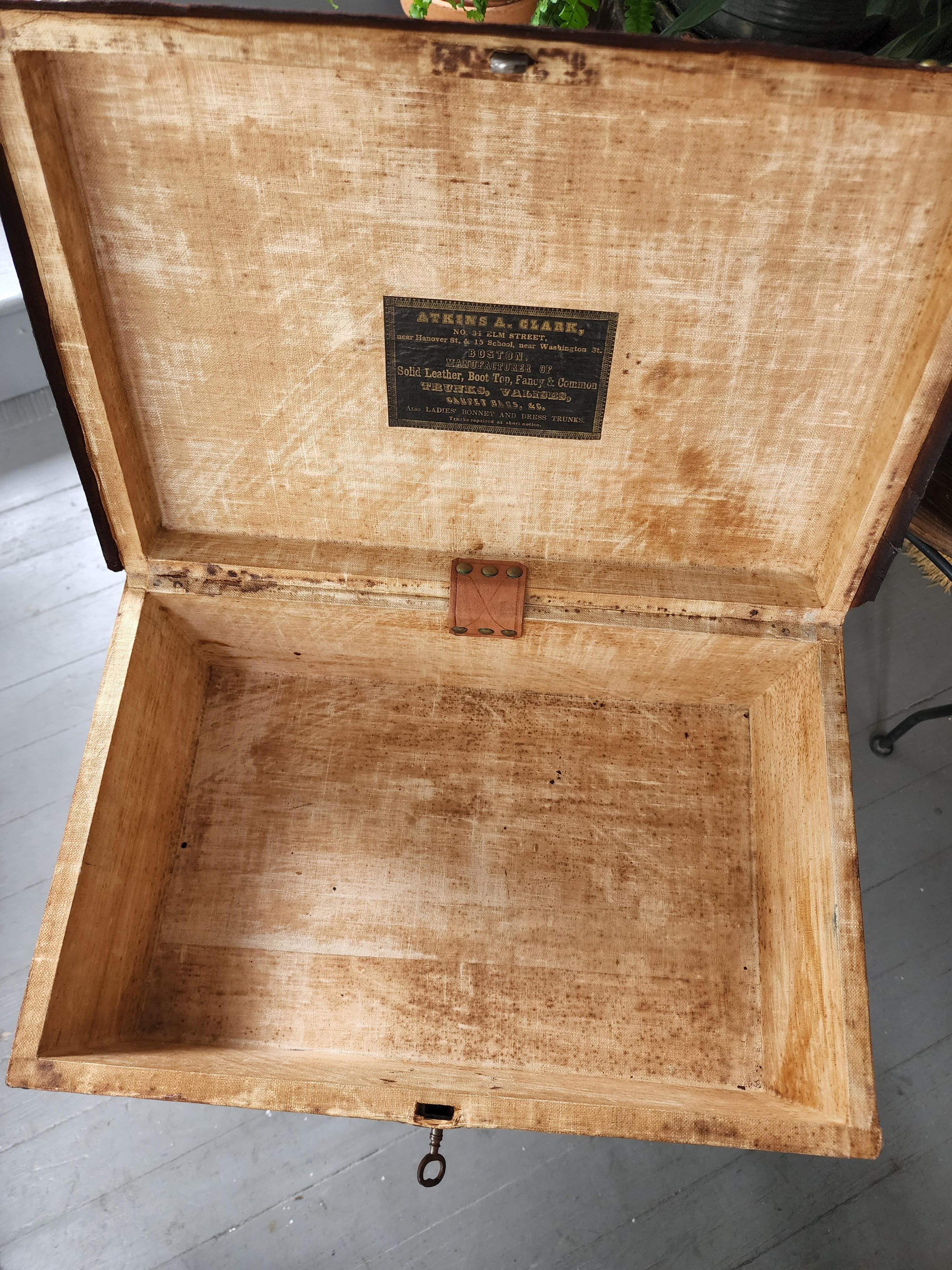 1850' s American Document Box by Atkins A Clark of Boston 2