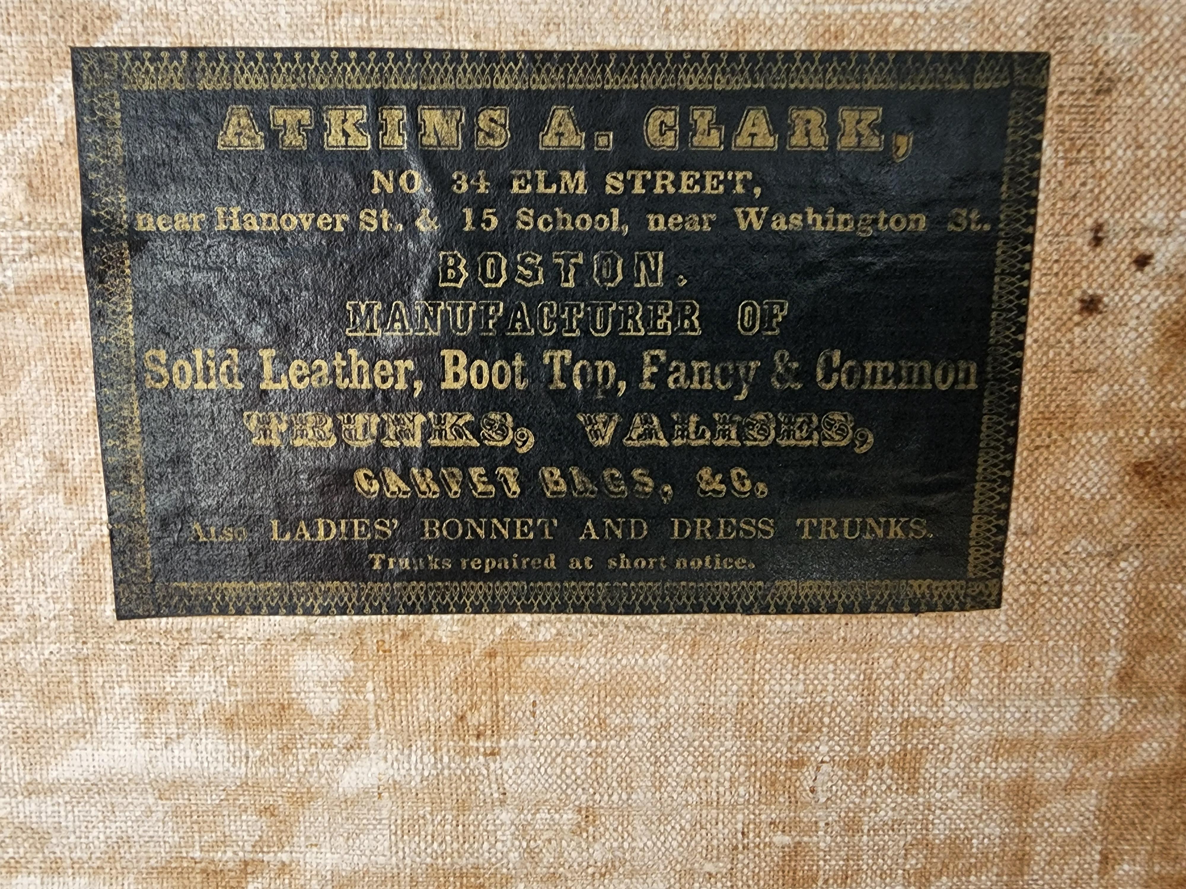 1850' s American Document Box by Atkins A Clark of Boston 3