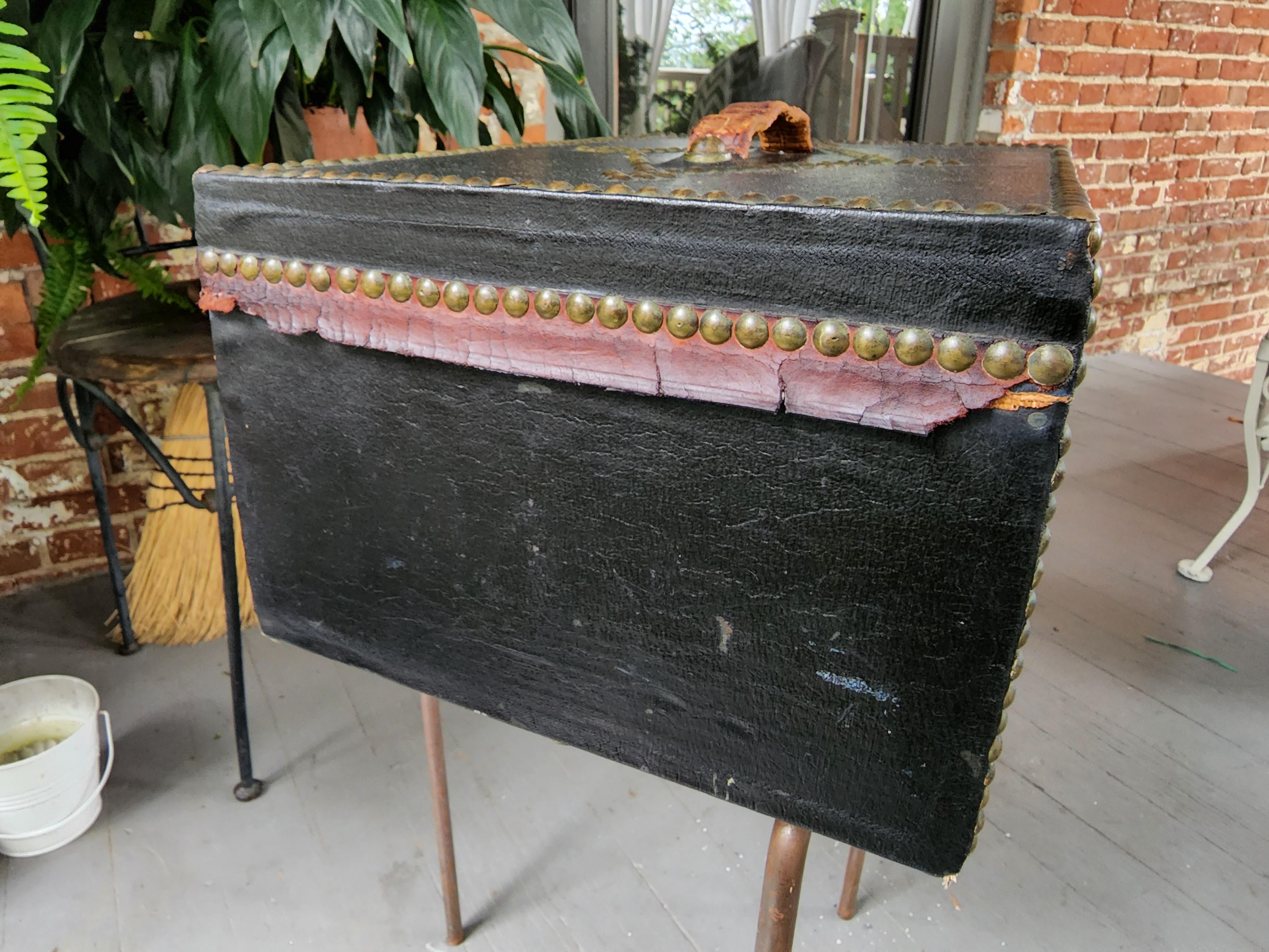 19th Century 1850' s American Document Box by Atkins A Clark of Boston