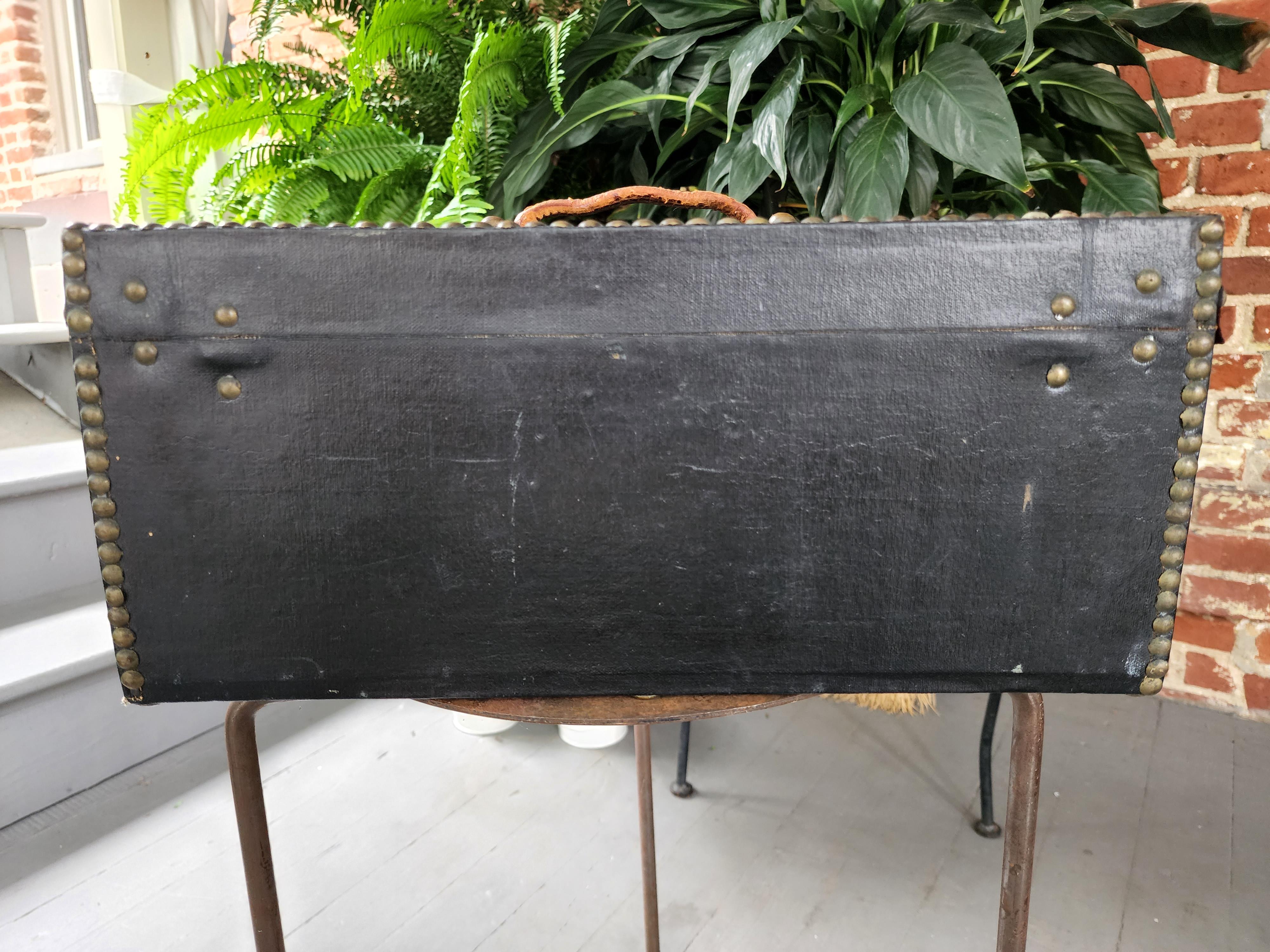 Brass 1850' s American Document Box by Atkins A Clark of Boston