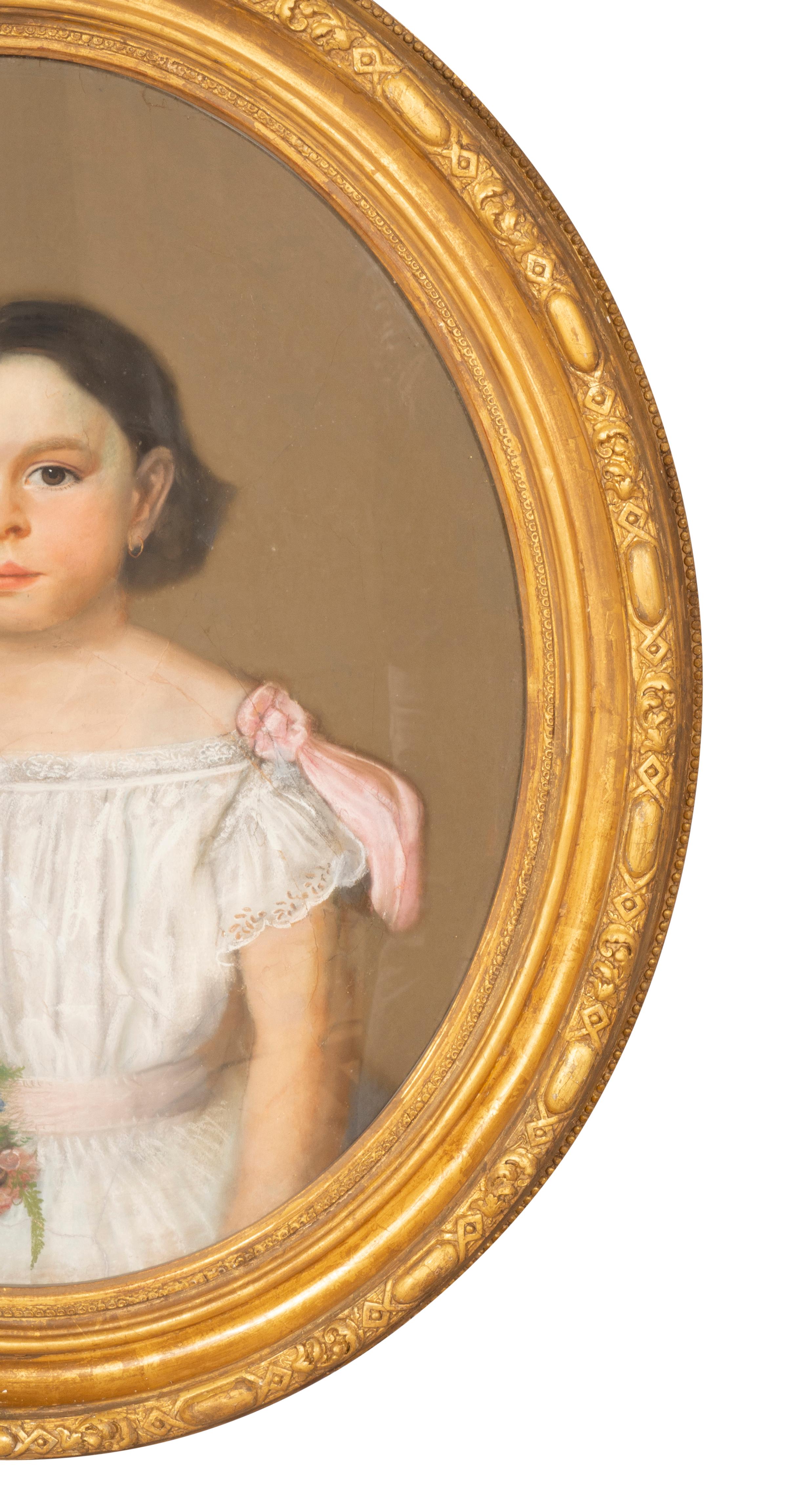 Retratos al pastel americanos enmarcados de Asa Porter Morse y dos hijas en venta 6